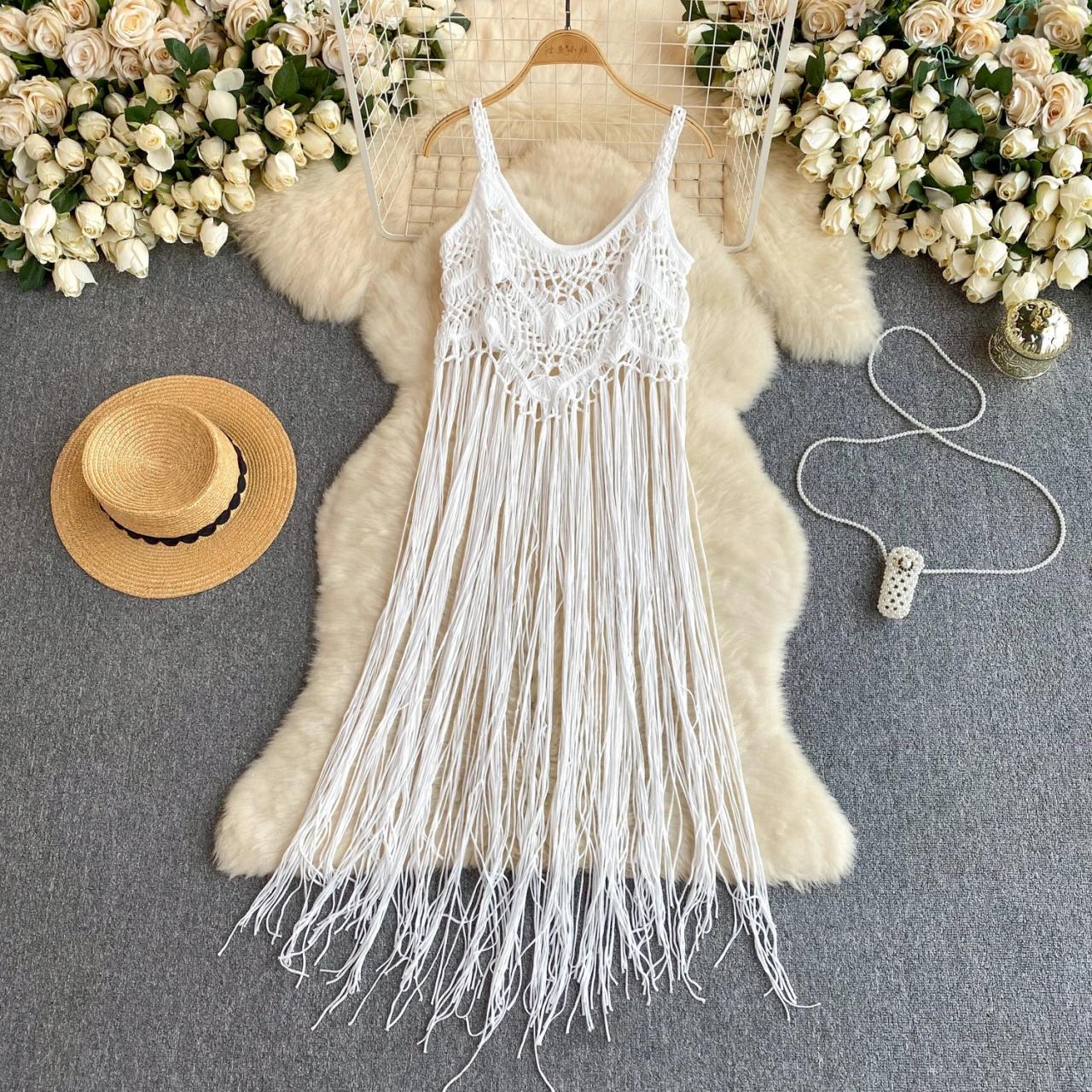 fring beach dress PQ Swim: Claudia Fringe Dress