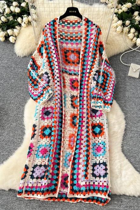 maxi dress knitting pattern Isotria Longsleeve Knit Maxi Dress Knitting Pattern