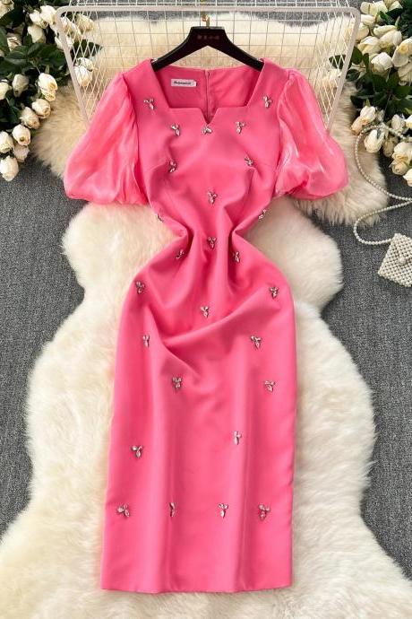 strapless open back dress Swiss Dot Dress main image 0